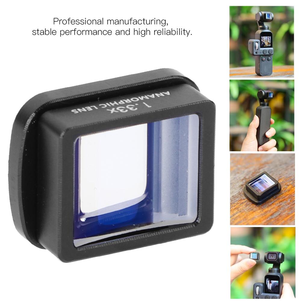 Ulanzi OP-11 1.33X Anamorphic Cinema Lens 4K DH Wide Angle len for DJI osmo pocket Camera Lens Accessories For OP-7 OP-9
