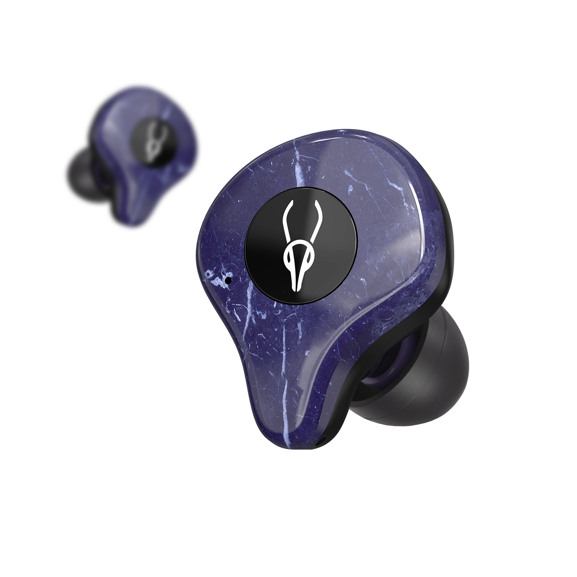 Nyeste sabbat x12 ultra tws trådløs bluetooth 5.0 øretelefon mini vandtæt sports stereo i øret trådløse headset øretelefoner: Jia blå sten