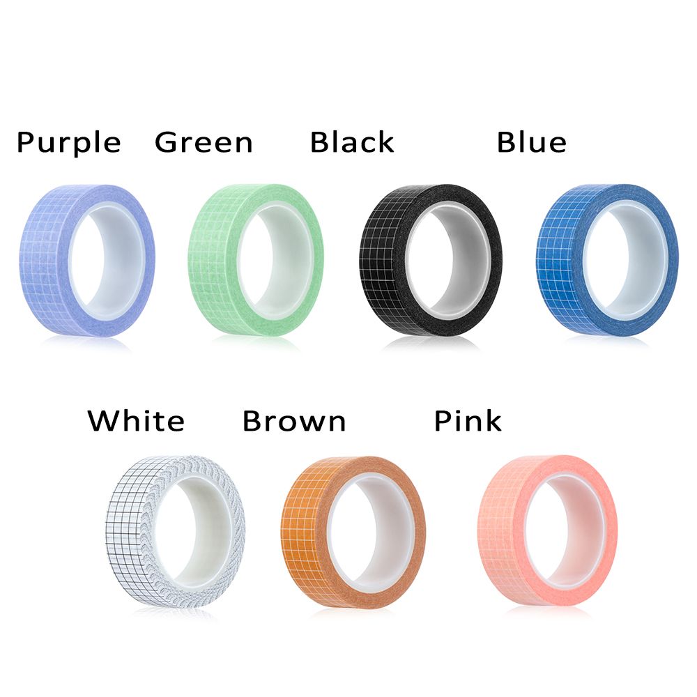 10M Grid Adhesive Tape Set Stationery Sticker Tape Journaling Supplies DIY Scrapbook Craft Tape Organizer