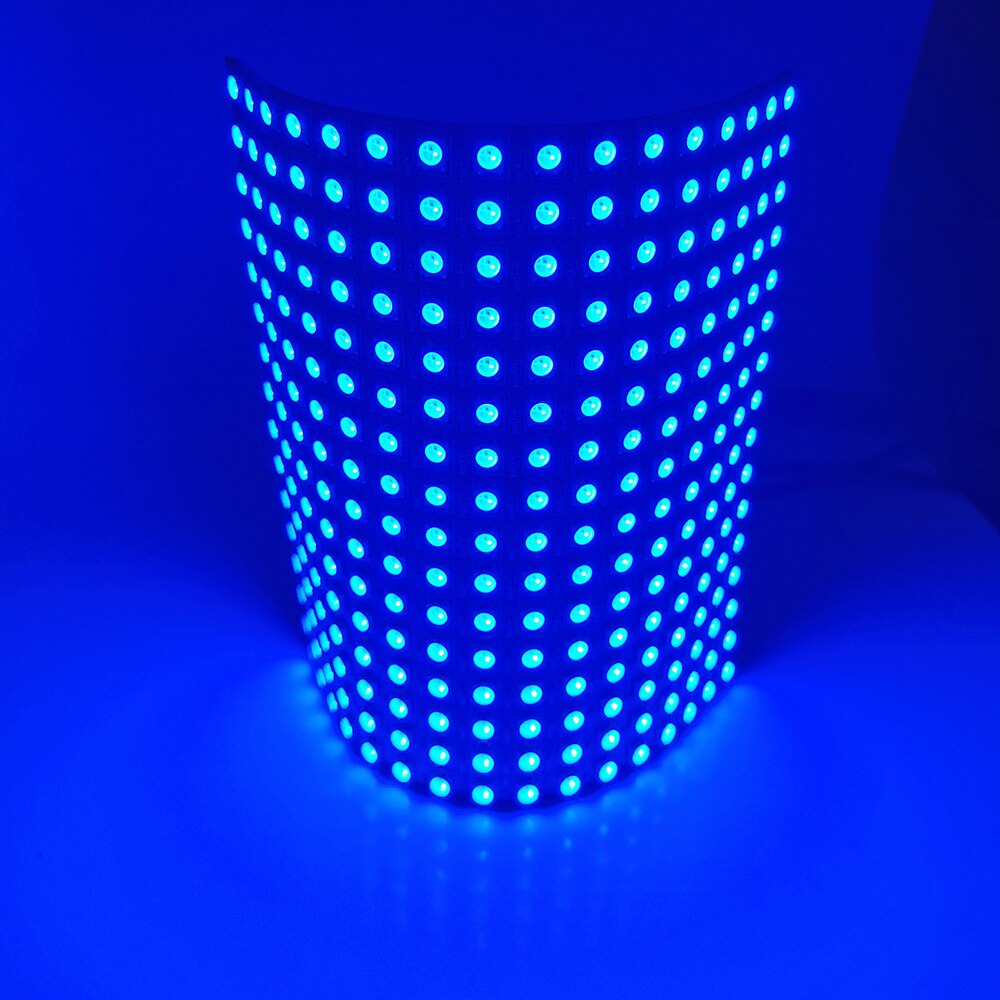 WS2812B Rgb Flexibele 16X16 Pixel Panel Matrix Screen WS2812B Led Module WS2812 Ic Individueel Adresseerbare DC5V