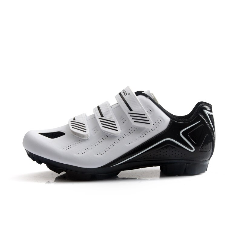 Tiebao Fietsschoenen Mountain Mtb Schoenen Fietsen Sneaker Mtb Ademend Triathlon Fiets Mannen Sport Schoenen: TB15-B1713 White / 46