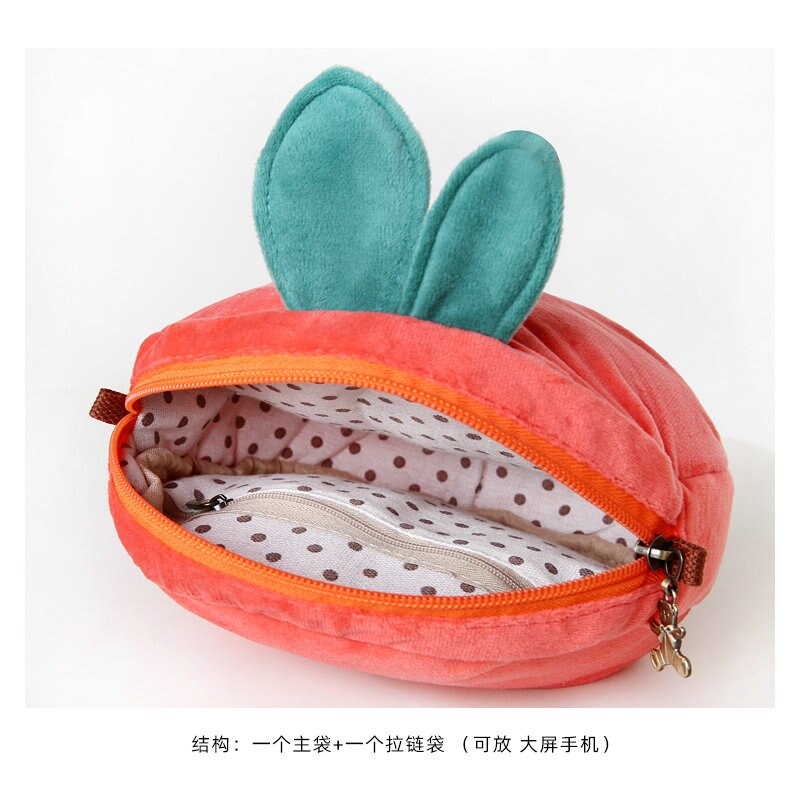 Persimmon kleine tasche weibliche neue cartoon obst diagonal tasche nette student plüsch tasche