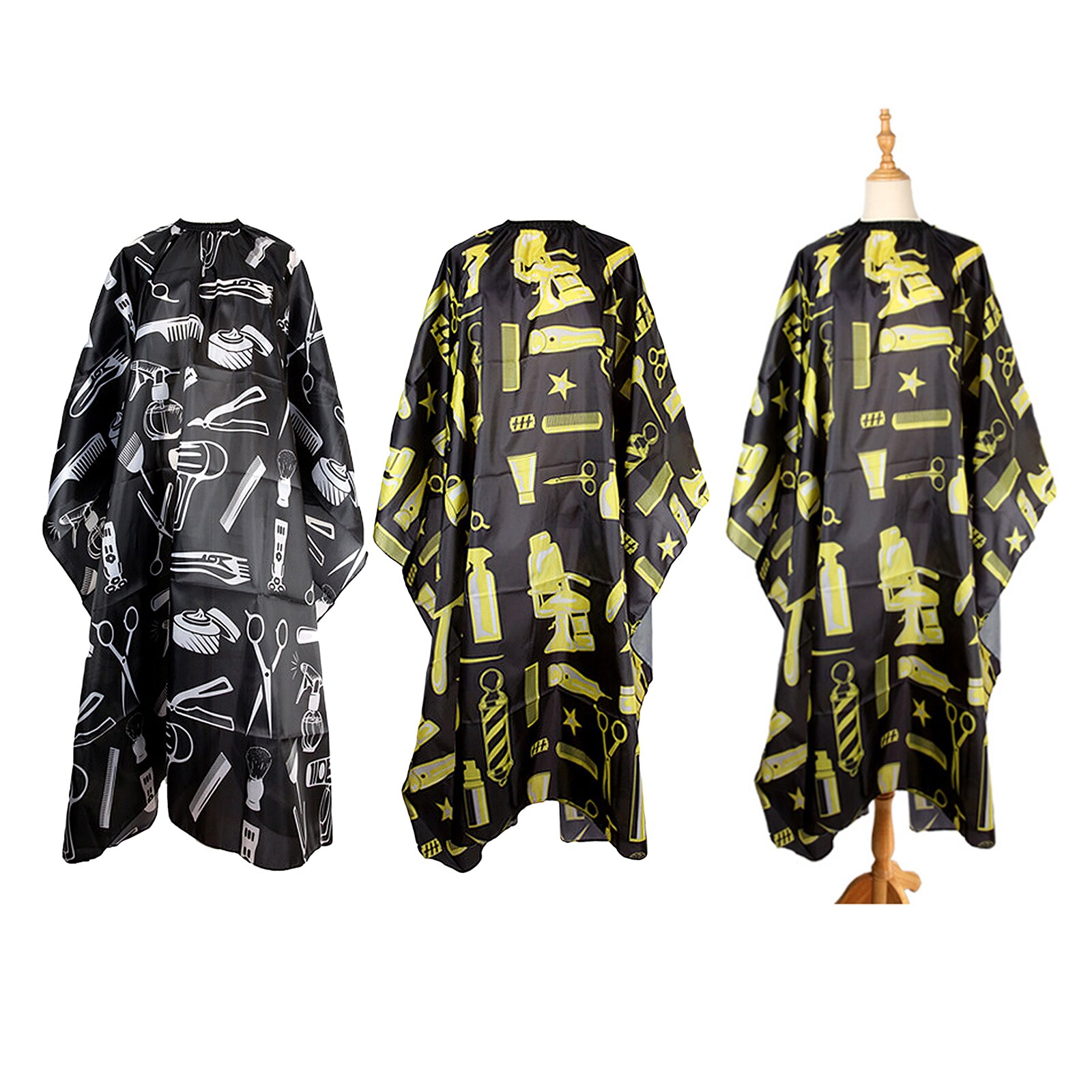 Capa impermeable para Barbero, capa antiestática para salón de casa y barbería