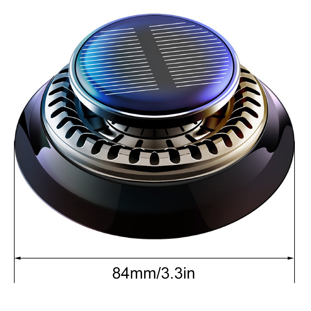 Zonne-auto luchtverfrisser Langdurige roterende auto Aromatherapie Auto etherische oliën Diffusers Ontgeurende interieuraccessoires