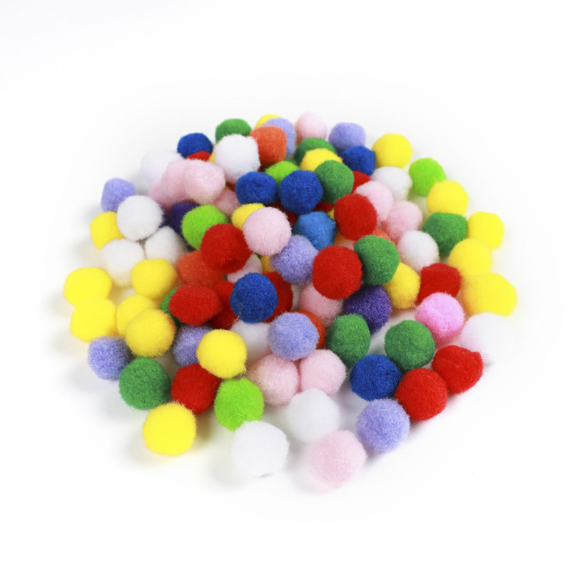 500 stück Mini pluizige zachte pompons pompons bal handgemaakte kinderspielzeug hochzeit weihnachtsdekoration diy naaien craftsupplies