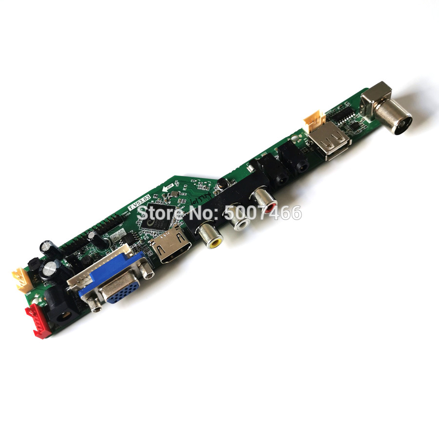 for LTN141AT02/LTN141AT03/LTN141AT07/LTN141AT13 30 Pin LVDS 1280*800 LCD monitor control board VGA AV USB 1CCFL matrix kit