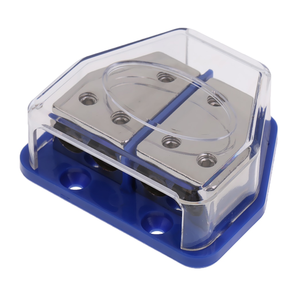 Distribution Block Power Ground In/Out 4 8 Gauge Car Amp Install Power Wire