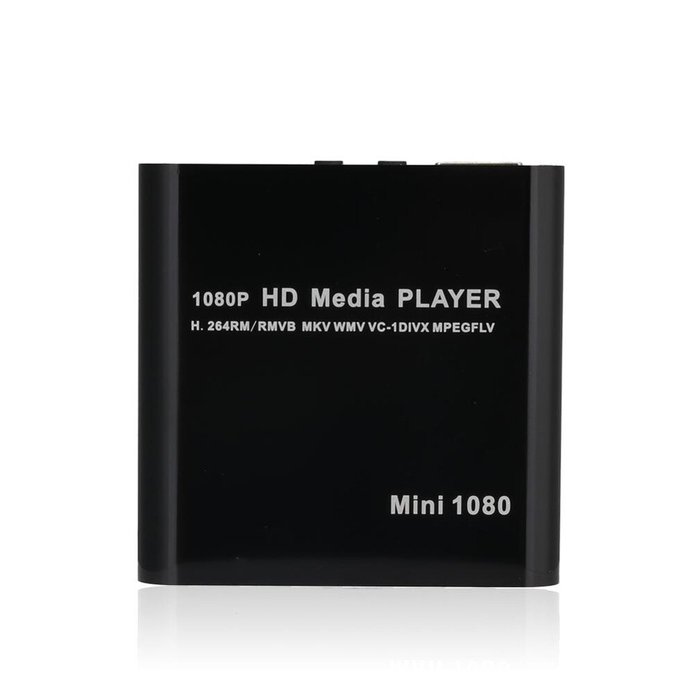 Mini fuld  hd1080p usb ekstern hdd-afspiller med sd mmc-kortlæser vært hdmi hdd media multimedie video bil hd-afspiller autoplay