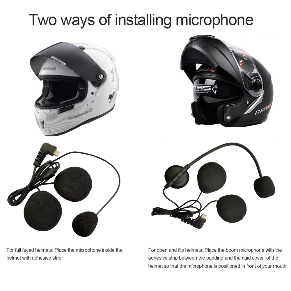 BT-S3 Bluetooth casque de moto Interphone casque casque BTS3 système de Communication de moto avec Radio FM pour 3 coureurs