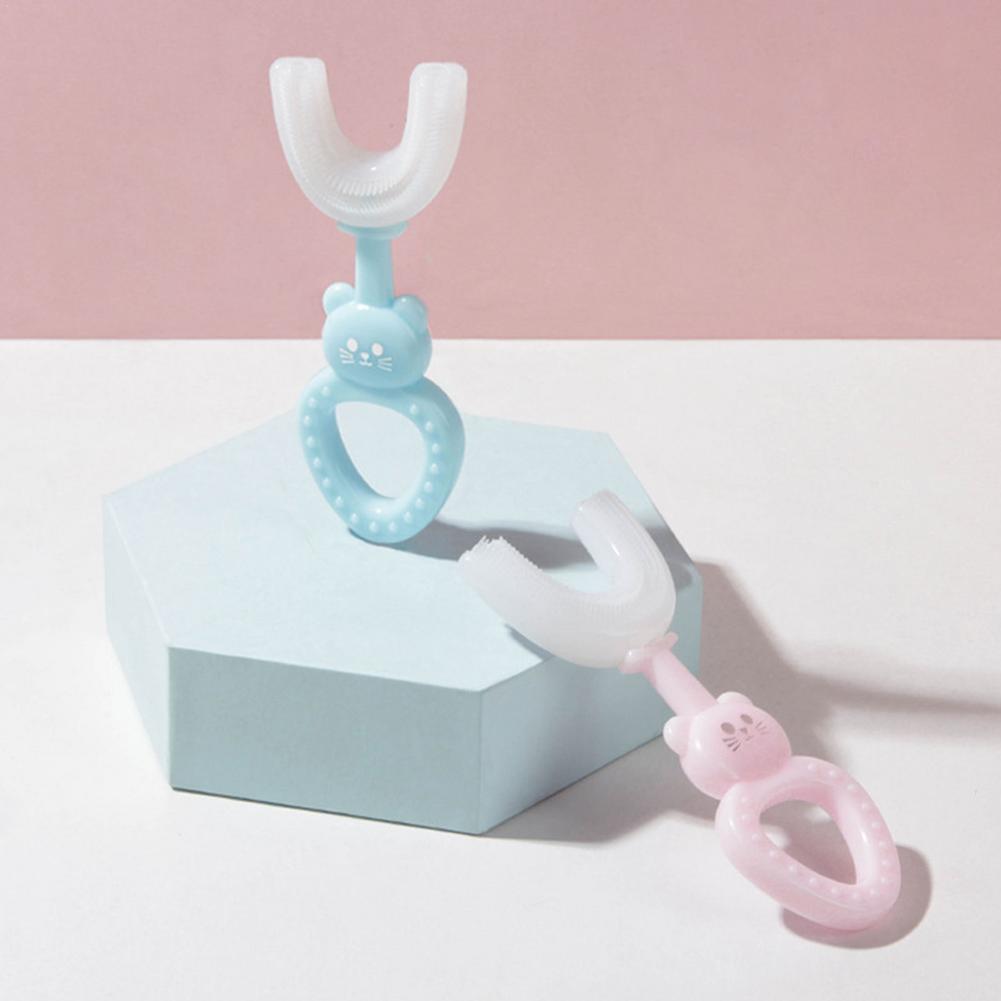 U-vormige Tandenborstel Kids Tandenborstels Handmatige Tandenborstel Orale Cleaning Tools Voor Kinderen Training Tanden Reinigen Hele Mond