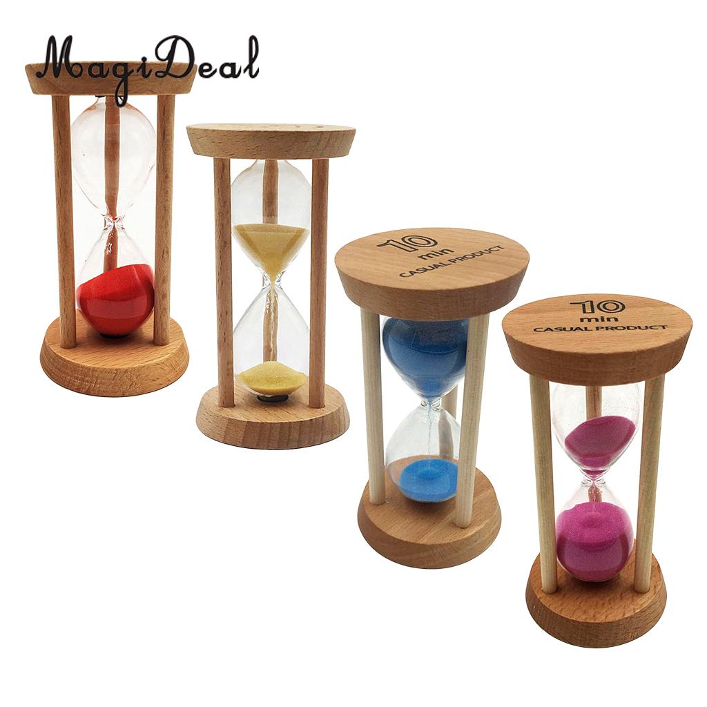 MagiDeal 10 minute Magnetic Sand Hourglass Sandglass Sand Timer Clock home Decor