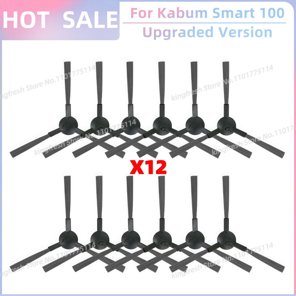 Fit For ( Kabum Smart 100 KBSF007, Nedis WIFIVCR001CBK, Nedis WIFIVCB01 ) Vacuum Parts Side Brush FIlter Mop Cloth Rubber Strip: light green