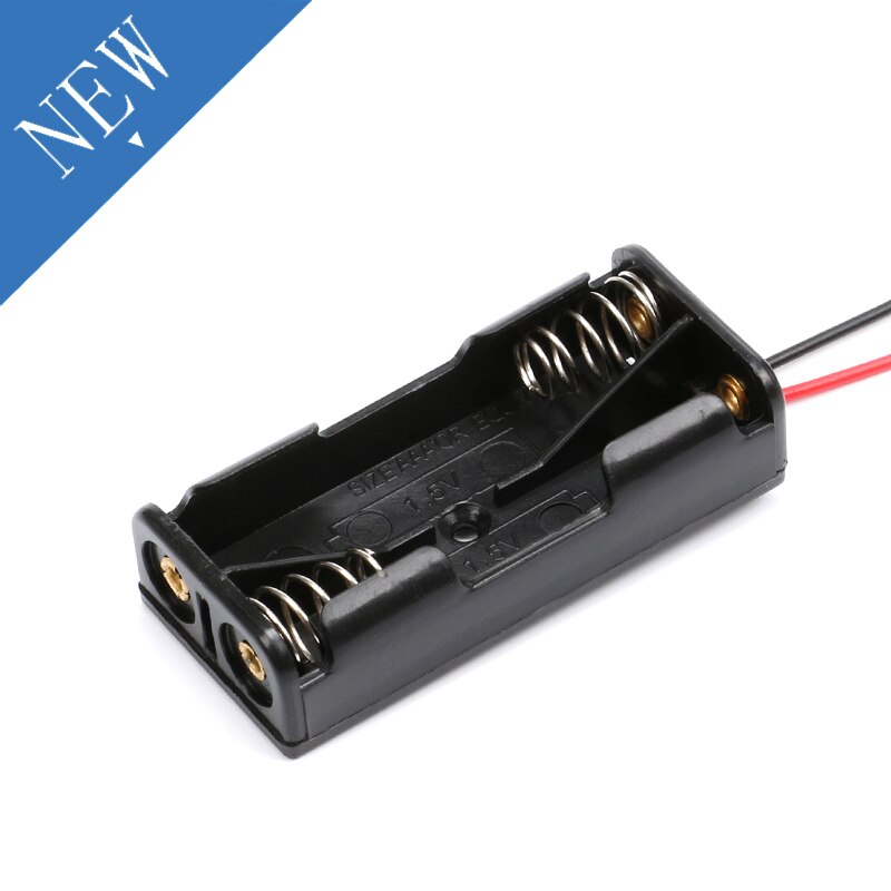 2xAAA 3xAAA 4xAAA 1.5V Plastic Black Spring Battery Storage Case Box Battery Holder Plastic Container