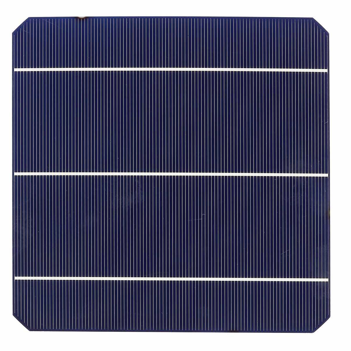 10Pcs 8W 156 * 156MM Photovoltaic Mono Solar Panel Cell Grade A High Efficiency For DIY Monocrystalline Silicon Panel