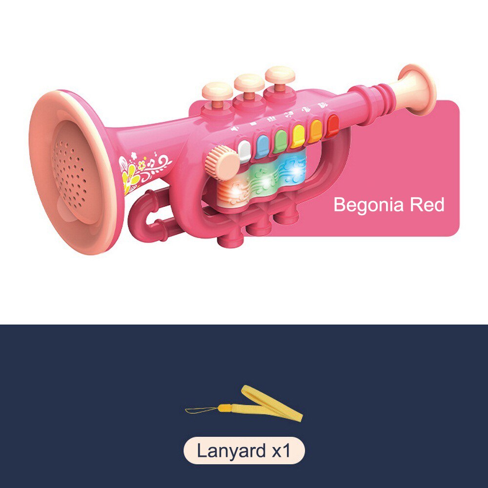 Vroege Onderwijs Speelgoed Kinderen Simulatie Muziekinstrument Trompet Muziek Speelgoed Saxofoon (Wit En Rood)