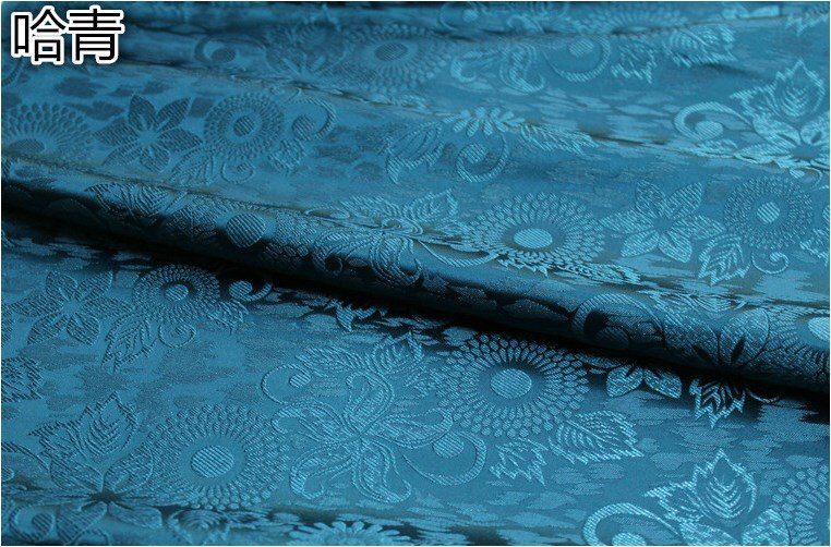 CF943 12 couleurs chinois traditionnel soie brocart tissu chinois mariage vêtements taie d'oreiller tissus bricolage matériaux Textiles de maison: blue green
