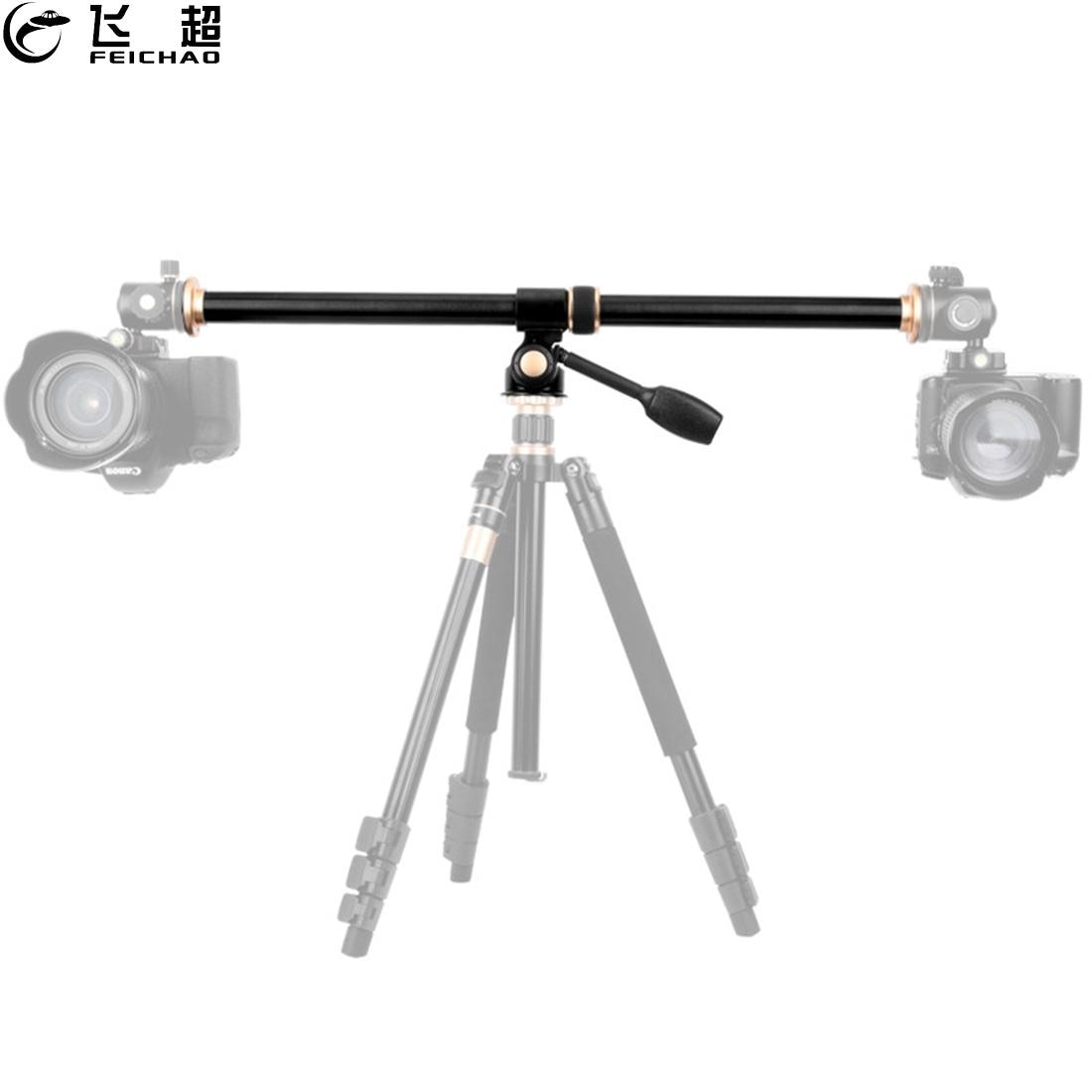 61cm 24&quot; Horizontal Bar Camera Mount Tripod Extension Arm Rotatable Multi-Angle Center Cross Column Rod Tube with Locking System