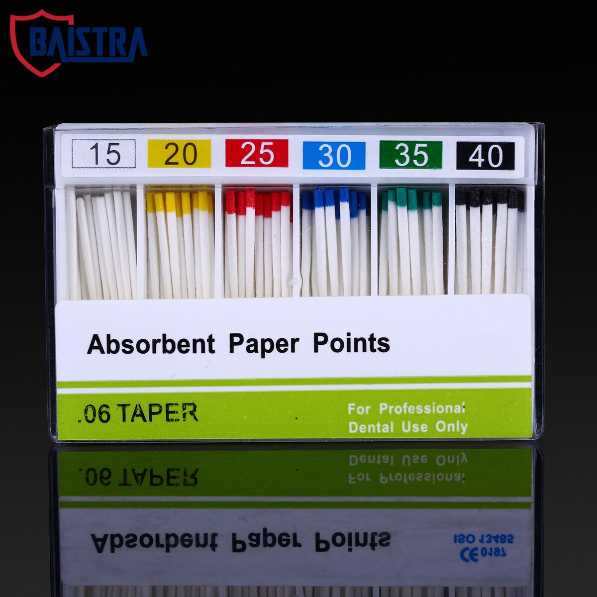 100pcs/Pack Dental Absorbent Paper Points Taper 0.06 Size 15# 20# 25# 30# 35# 40# 15-40#
