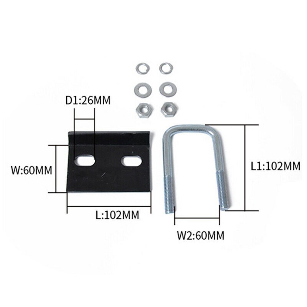 Let at installere låsejern holdbar stabilisator trailer campingvogn med u bolt hitch strammer støj eliminere reparation multifunktion
