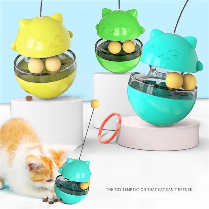 inooko - Slow Down Feeder Cat Bowl, Geen slip - Licht grijs