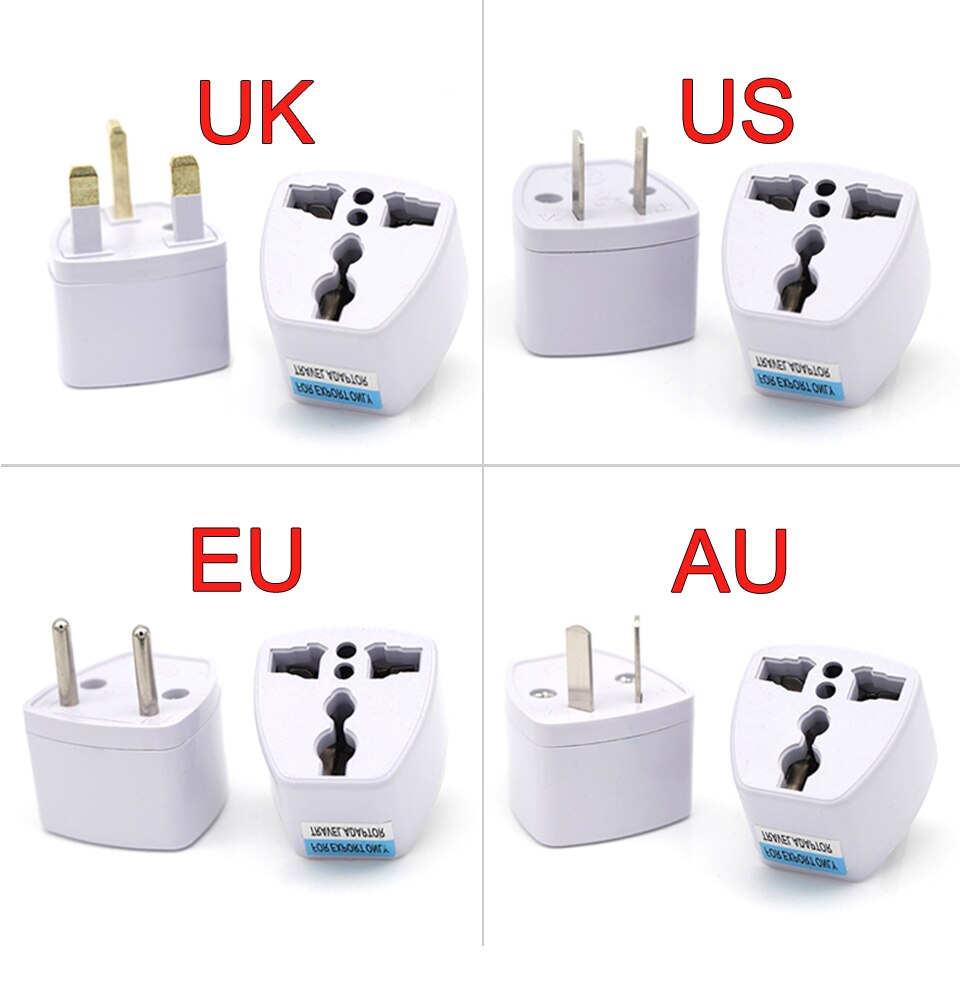 Universal Travel Power Plug Adapter EU EURO AU US to UK Small Adapter Converter Power Plug Adaptor Connector Easy To Carry
