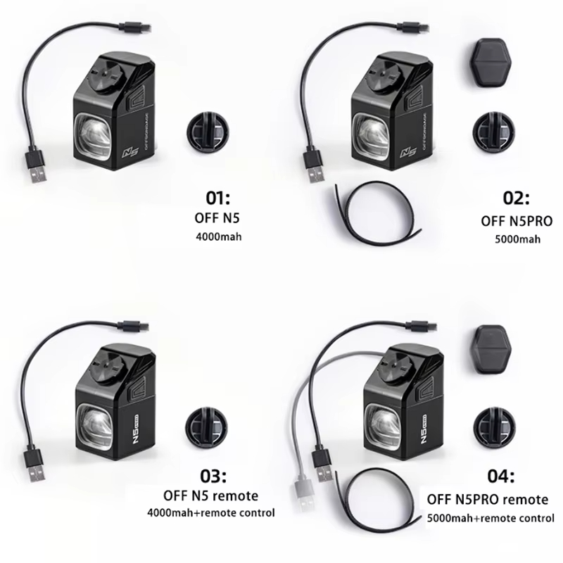OFFBONDAGE Elektrische Scooter Licht Voor 1000LM Licht 4000mAh Zaklamp USB Opladen MTB Fietsen Lamp Elektrische Fietsaccessoire