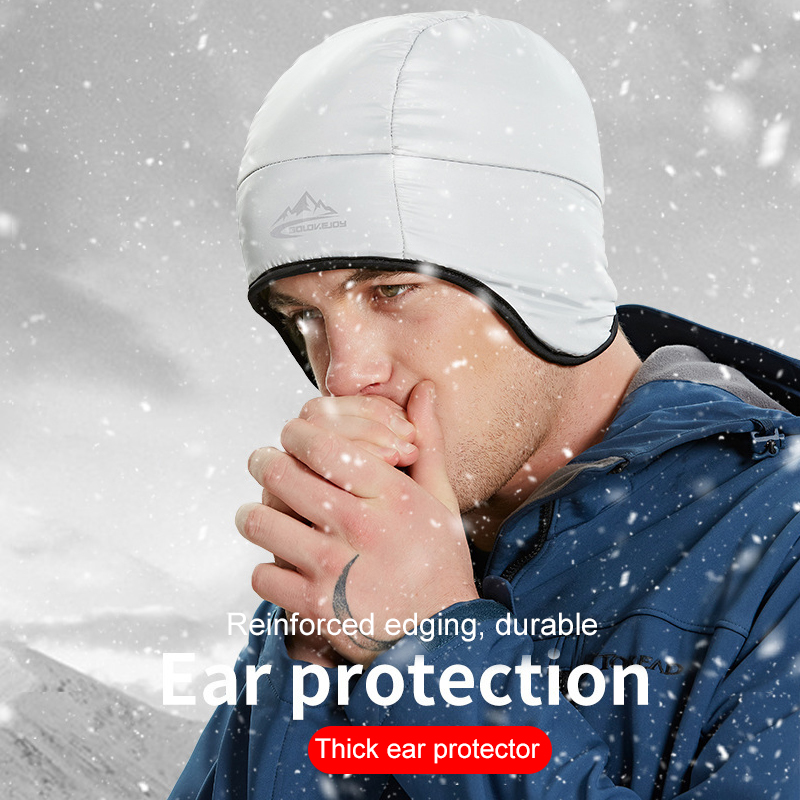 Invierno para hombre al aire libre Super mantener polar gorras de esquí a prueba de viento ciclismo térmico gorras nieve carretera gorros de ciclismo bufanda