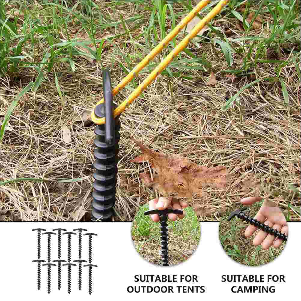 10Pcs Tent Stakes Durable Garden Stakes Fixing Ground Nails Ground Pegs
