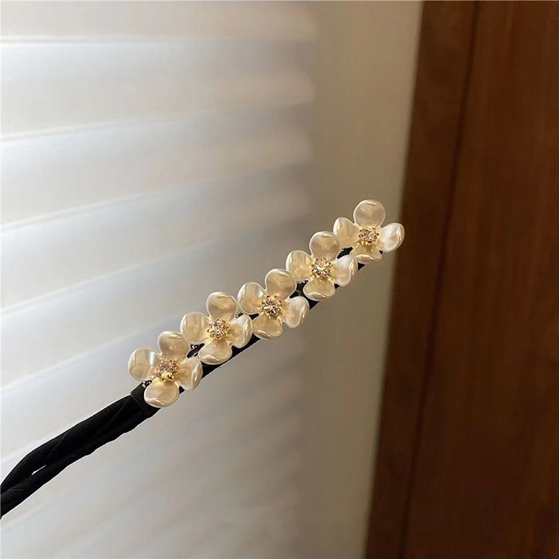 Bow Hairpin Weaving Artifact Shell Pearl Lazy Curler Retro DIY Hair Accessories Tool Hair Tie Artifact: light green
