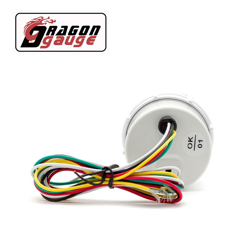 「DRAGON」 2&quot; 52mm Water Temperature Gauge With Water Temperature Sensor 40~140℃ Car Modified Gauge Fit for 12V Car