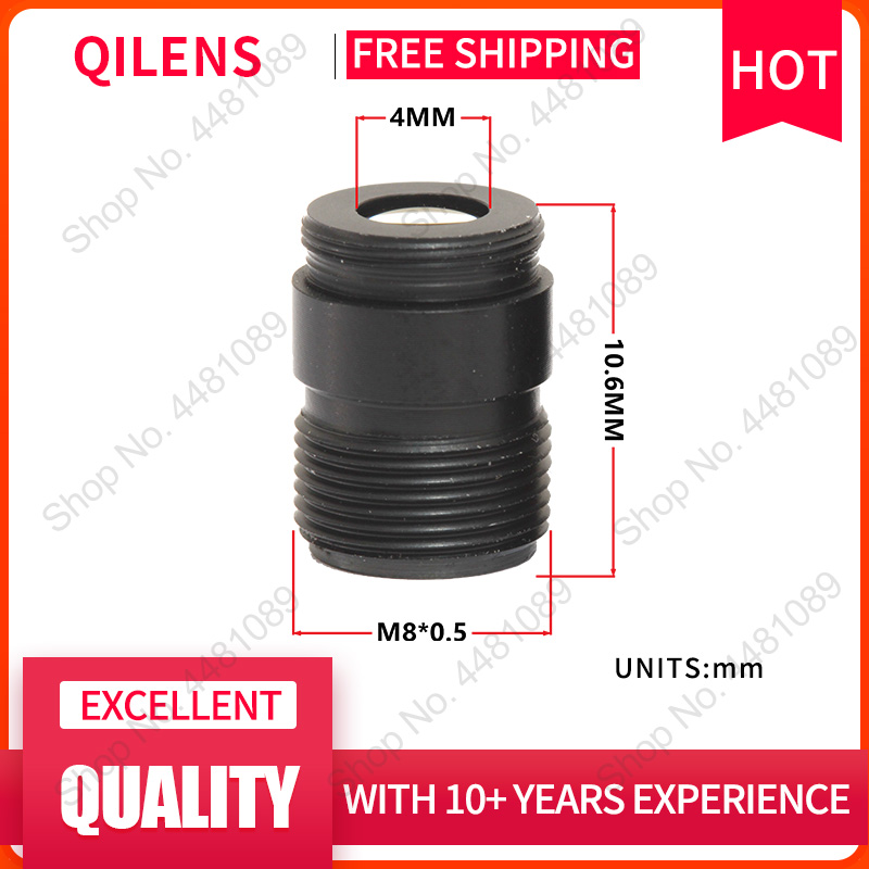 Qilens M8 Lens Fl 7Mm Pin Gat Lens Met Diafragma F1.6 Mini Cctv Hd 2.0Megapixel Lens Voor Beveiligingscamera 'S Lens