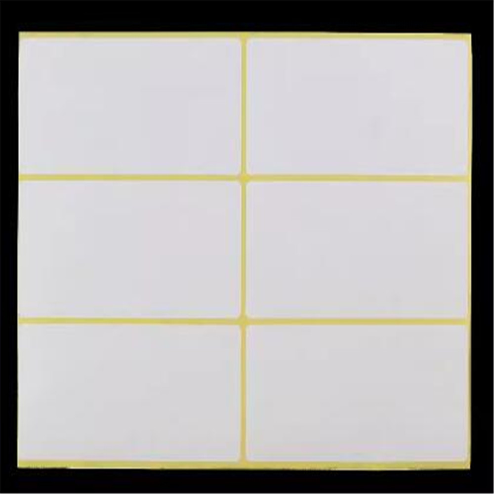 Etiquetas adhesivas blancas en blanco, papel autoadhesivo, pegatinas de nombre, etiqueta de nota en blanco, pegatina de papelería DIY, 15 hojas