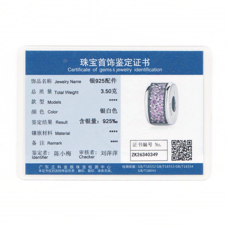 WOSTU 100% 925 Sterling Silver Shining Elegance Clip Charm With Pink CZ Fit Original wst Bracelet Pendant Authentic Jewelry