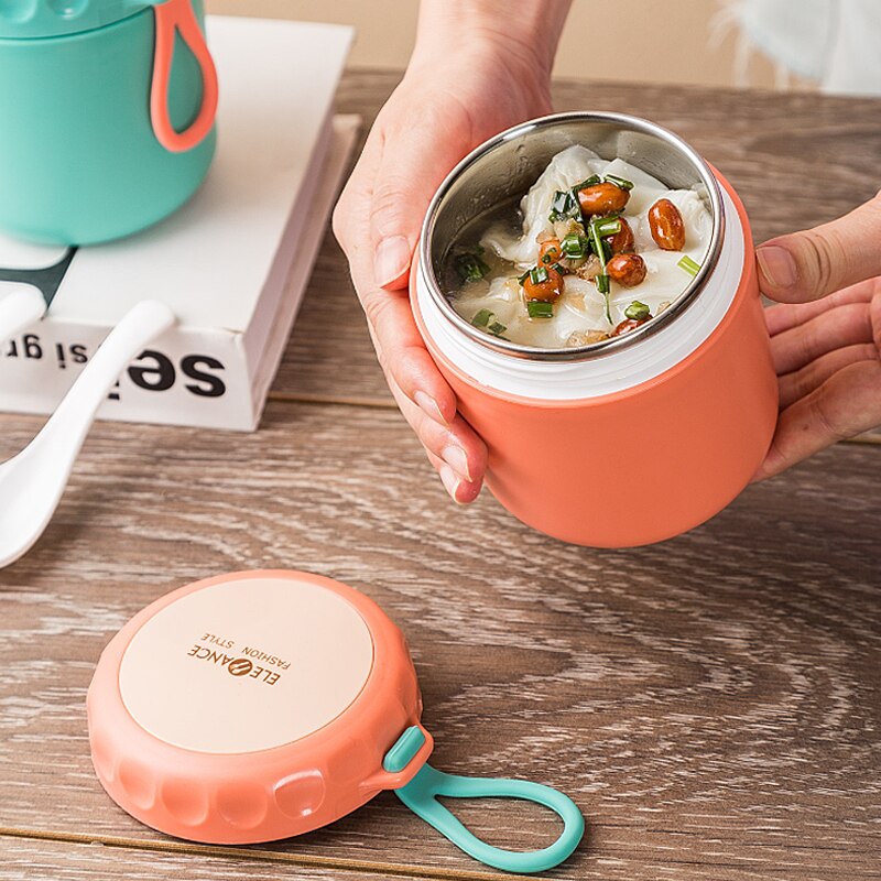 Mini Thermal Lunch Box for kids Stainless Steel Vaccum Cup Soup Cup Insulated Lunch Box Portable Breakfast Milk Food Container