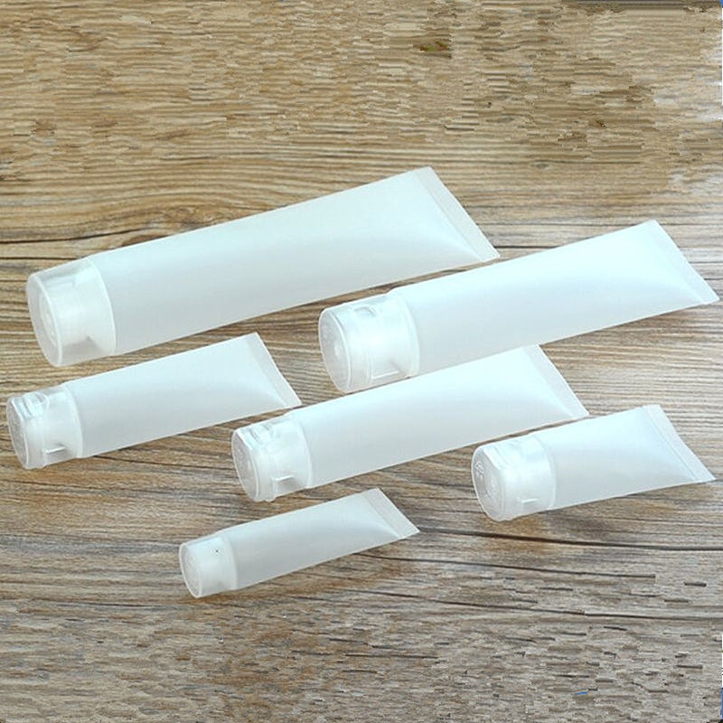 100 teile/los 5g 10g 15g 30g 50g 100g Gesicht & Hand Creme Schlauch Sonde leere Flüssigkeit Kosmetische Schläuche gefrostet Schlauch Gesichts Reiniger Rohr