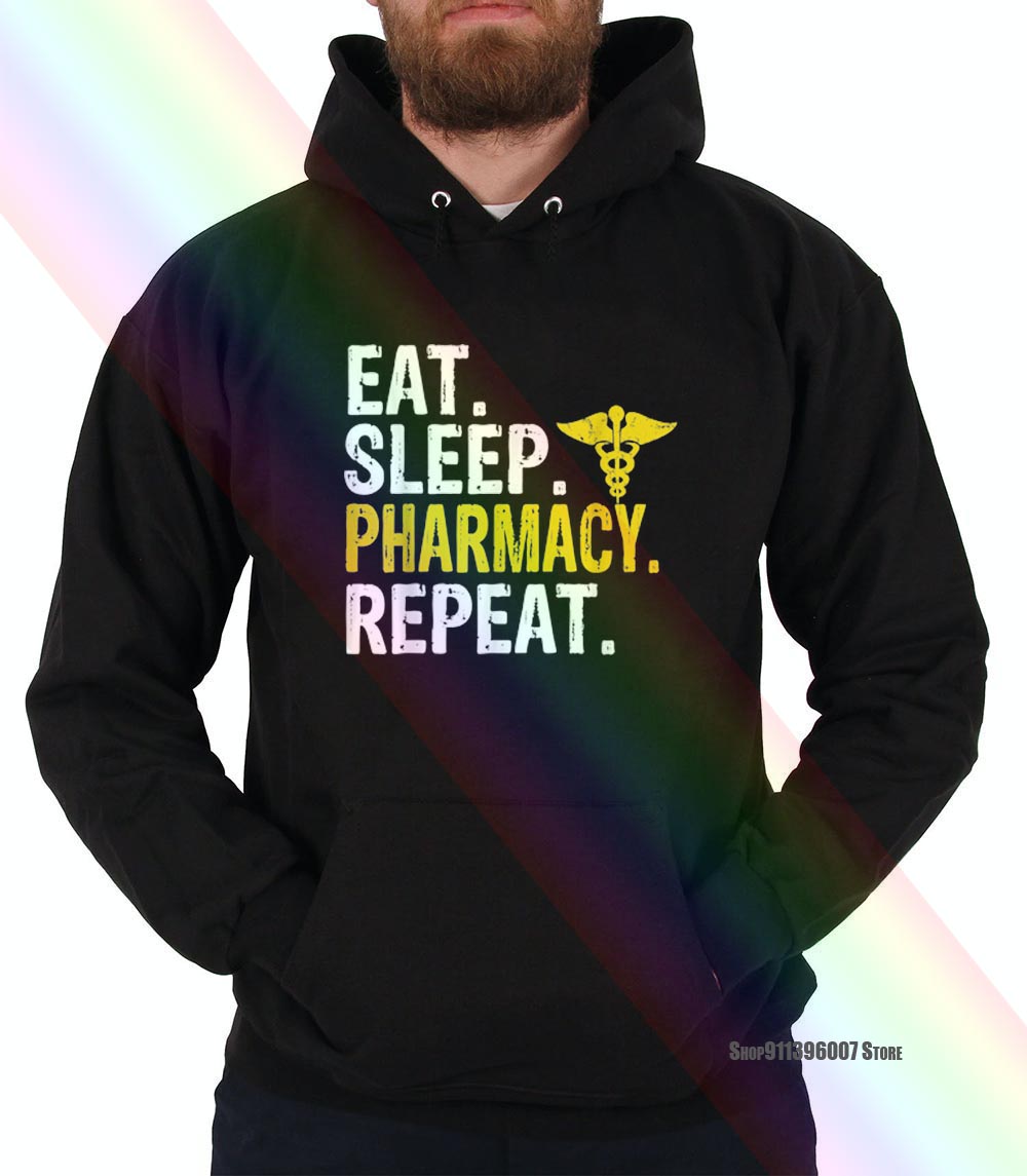 Premium Eat Sleep Pharmacy Repeat Pharmacist Gifthoodie Sweatshirts: XXXL