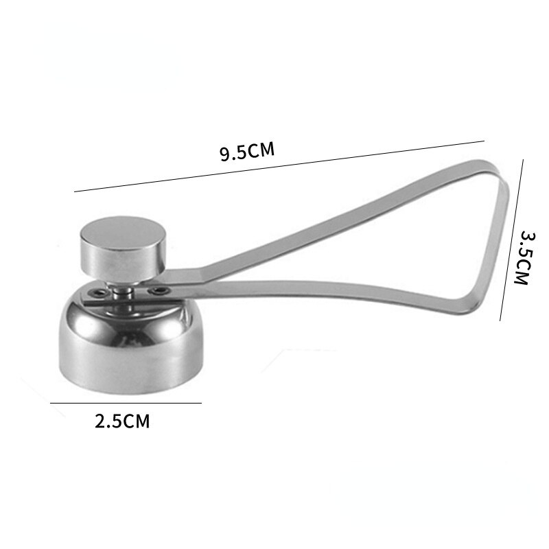 Metal Eggshell Cutter Egg Opener Shell Opener 304 Stainless Steel Boiled Raw Egg Kitchen Tool Egg Shell Opener: M