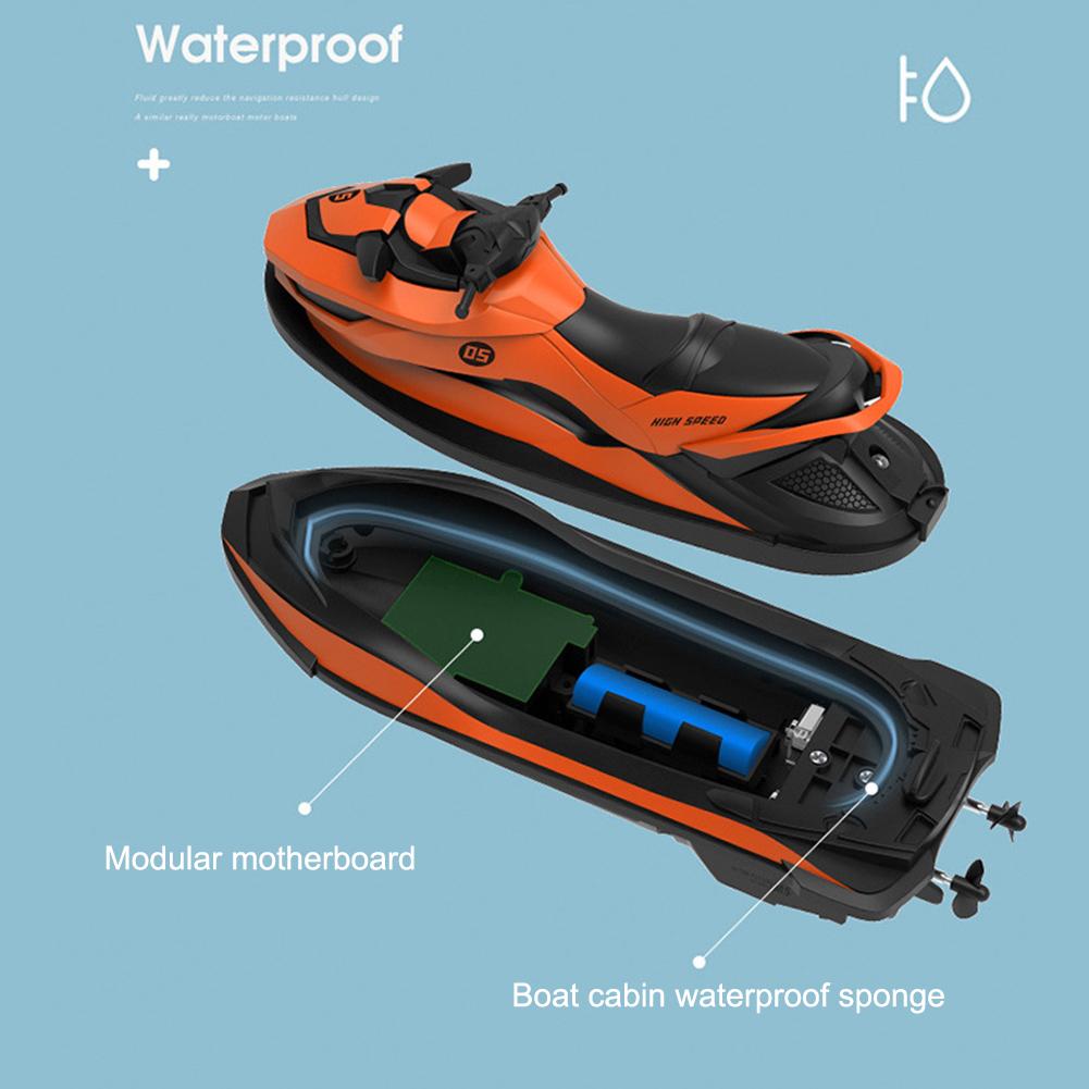 Remote Control Motor Boat Toy RC Speedboat Toys For Swimming Pool Water Play Game RC Boat Toy For Kids And Adults