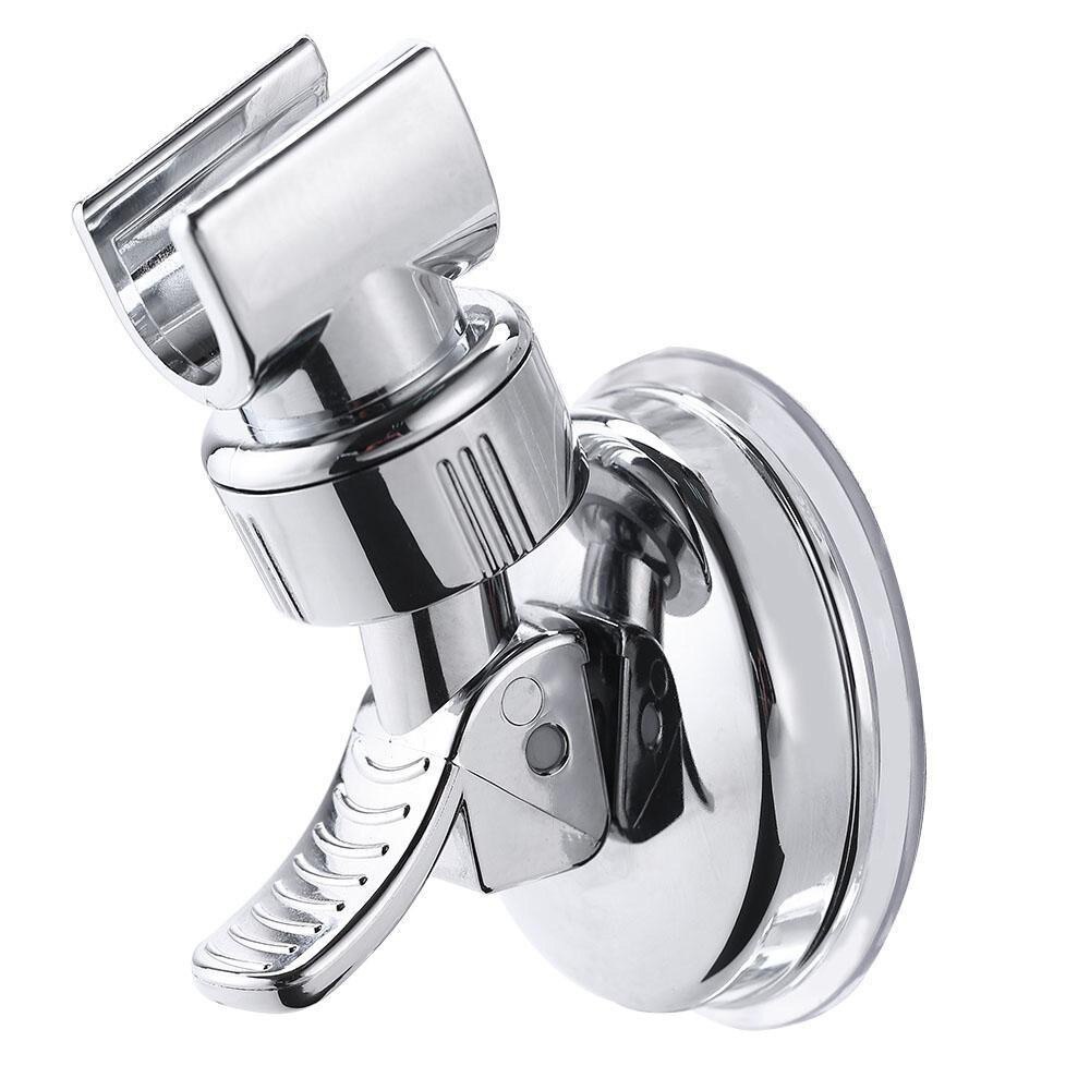 Shower Head Handset Holder Chrome Bathroom Wall Mount Adjustable Suction Bracket Q4