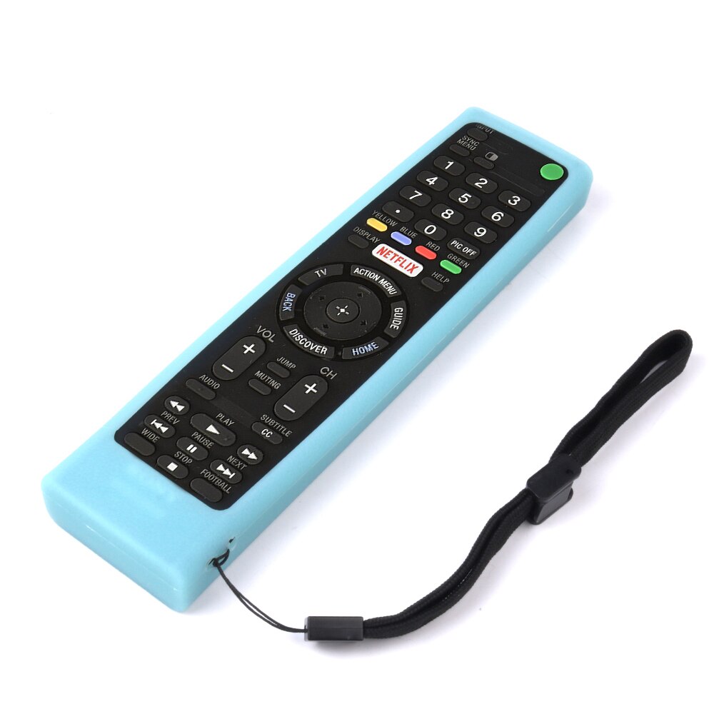 SIKAI Silicone Protective Case Cover for Sony RMT-TX200U/TX102U RMF-TX200U Remote Control Controller Cover Remote Holder Skin: Fluorescent Blue