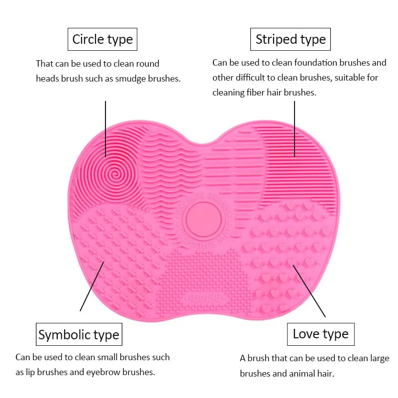 Silikon Pinsel Reiniger Kosmetik Make-Up Waschen Pinsel Gel Reinigung Matte Foundation Make-Up Pinsel Reiniger Pad Scrubbe Board