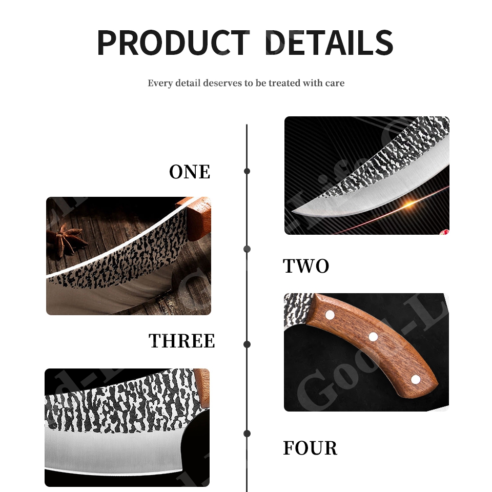 Stainless Steel kitchen knife Boning Knife for Fishing Meat Cleaver Fruit Vegetables Cutting Cooking Cutter Butcher Knife