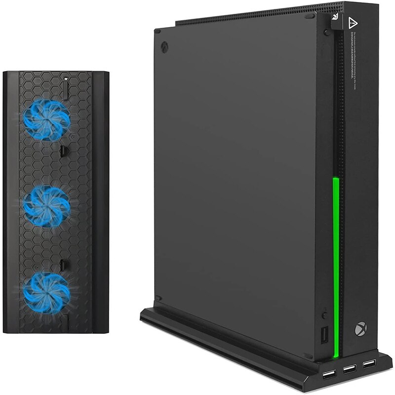 Rack di raffreddamento verticale con 3 porte USB per Xbox One X staffa ventola di raffreddamento compatibile solo per compatibile con Xbox One X