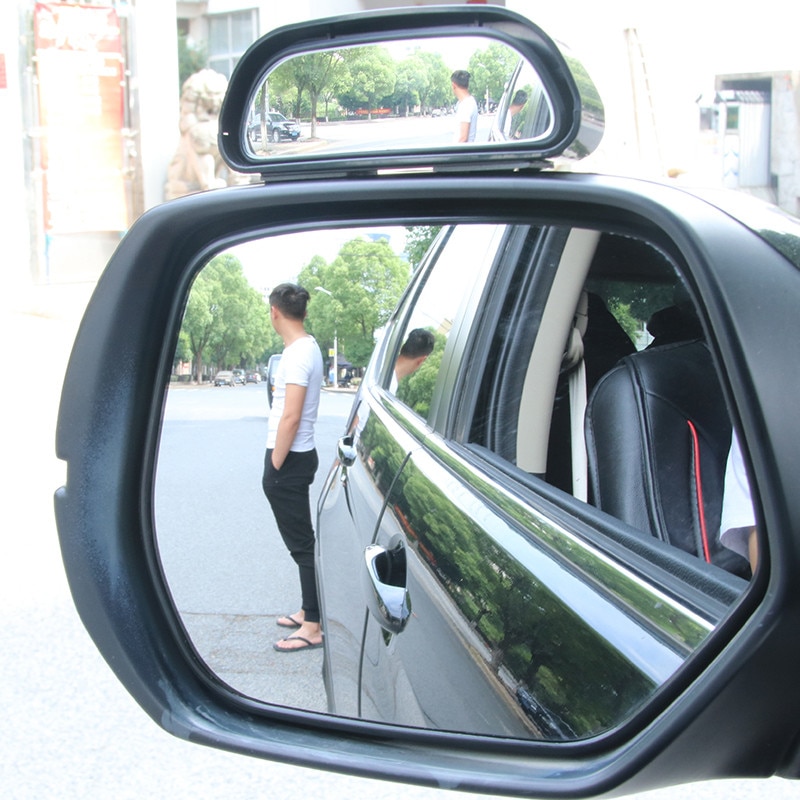 1 Pc Auto Blind Achteruitkijkspiegel Extra Spiegel High-Definition Grote View Bolle Glas Groothoek Rear View Blind Spot spiegel