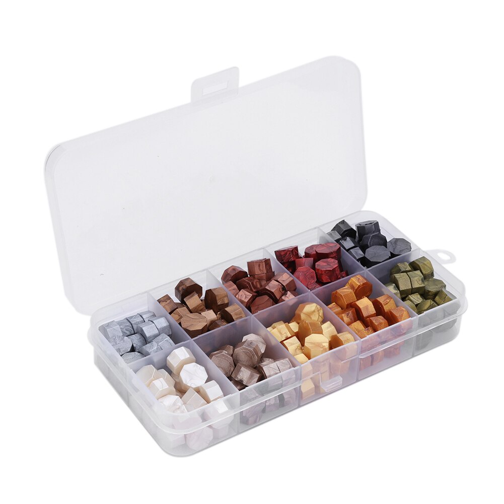 Ensemble de comprimés de cire à sceller, 200/400/700 pièces, avec tampon pour sceller une cuillère, décoration pour Scrapbooking, cachetage d'invitation de mariage: E 200Pcs bead