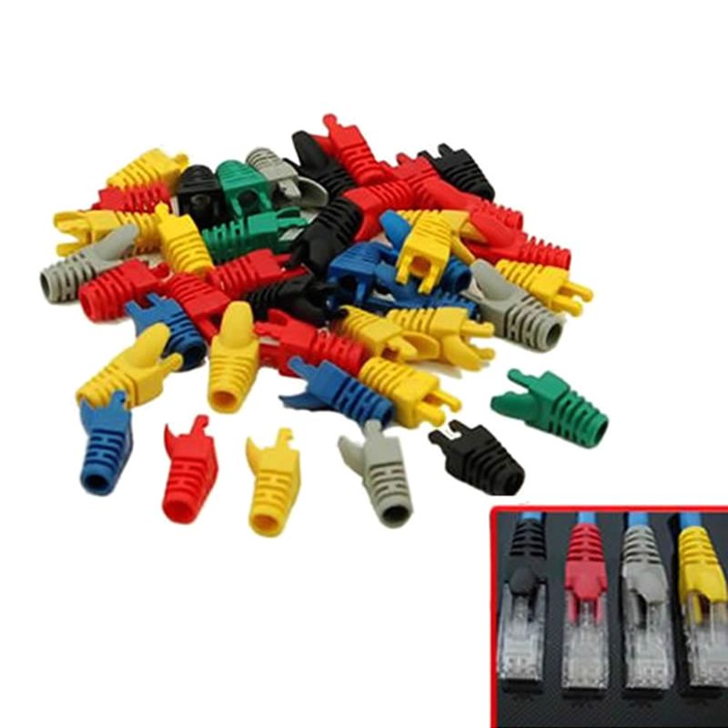 Netwerk RJ45 Kabel Ends Plug Connector Cover Laarzen Cap Cat5 Cat6 Veiligheid RJ45 Connector Jas