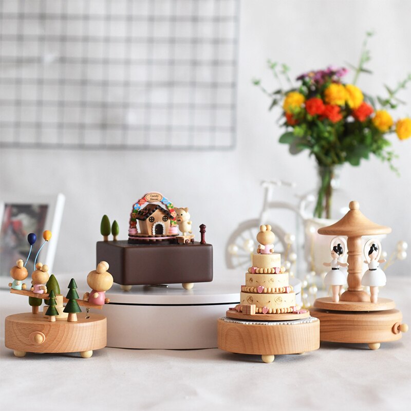 Home Decor Birthday Music Box Music Box Home Decoration Multiple Shapes Music Boxes