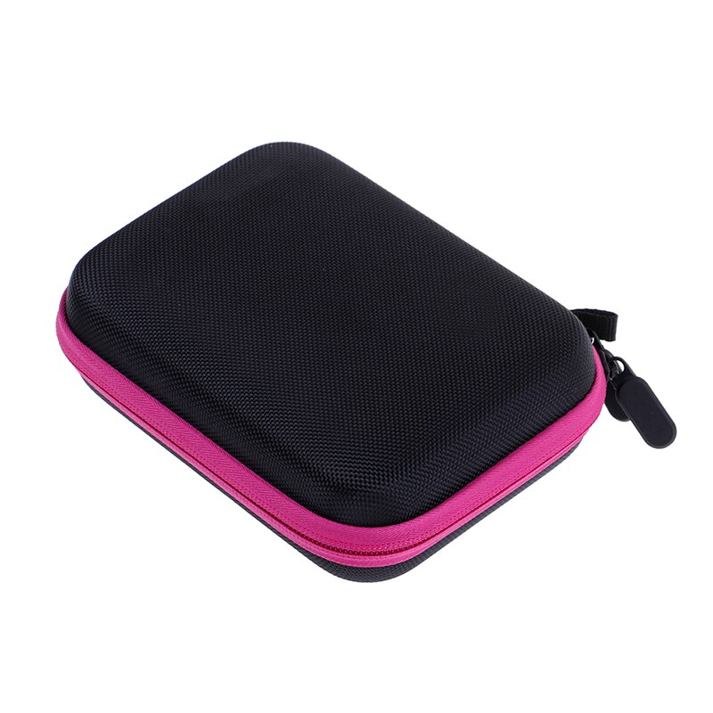 30 botellas EVA botella de aceite esencial funda de transporte soporte de almacenamiento aromaterapia bolsa con cierre de mano a prueba de golpes duradero: rose red