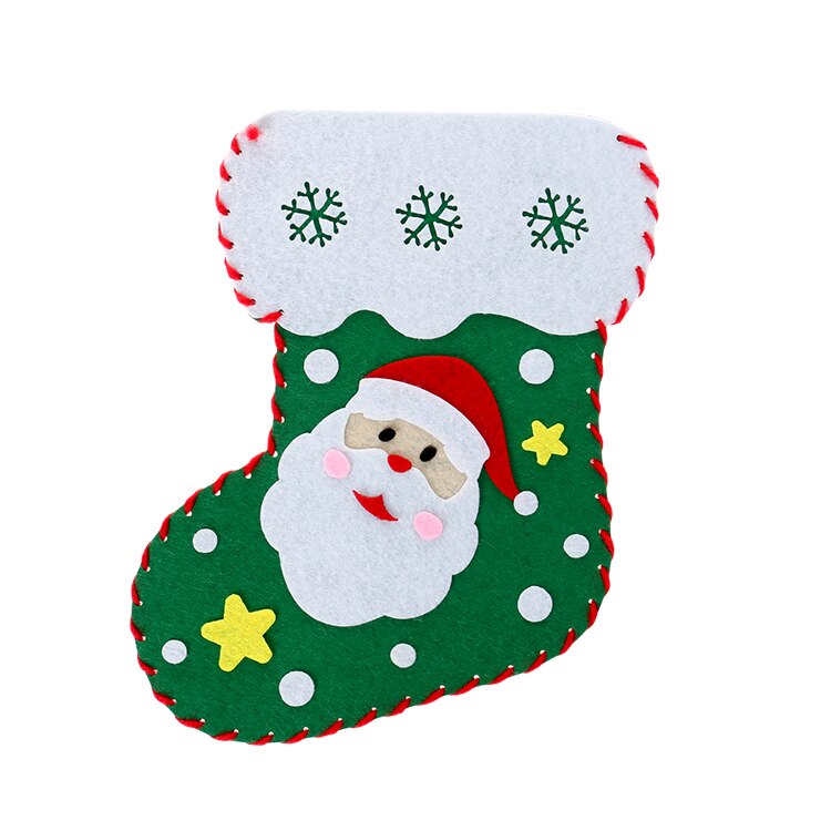 Kerst Sokken Kleuterschool Ouder-kind Activiteiten Hangen Halloween Kinderen Nieuwjaar Party Delen Materiaal Tas: Bruin