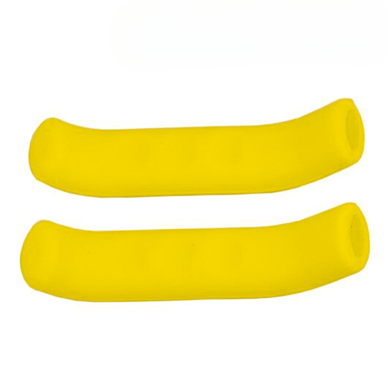 2 uds empuñaduras de bicicleta manija de freno de bicicleta cubierta de silicona empuñaduras de manillar de goma protectoras para bicicleta de montaña cubierta accesorios de bicicleta: Blanco